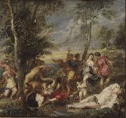 Peter Paul Rubens Bacchanal auf Andros oil painting reproduction